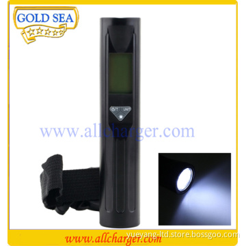 Portable LCD Display Digital Luggage Scale with led torch hook scale belt scale